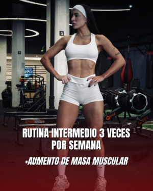 RUTINA INTERMEDIO 3 VECES POR SEMANA AUMENTO MASA MUSCULAR