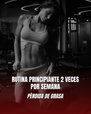 RUTINA PRINCIPIANTE PÉRDIDA DE GRASA 2 VECES POR SEMANA