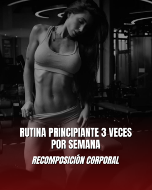 RUTINA PRINCIPIANTE 3 VECES POR SEMANA RECOMPOSICIÓN CORPORAL